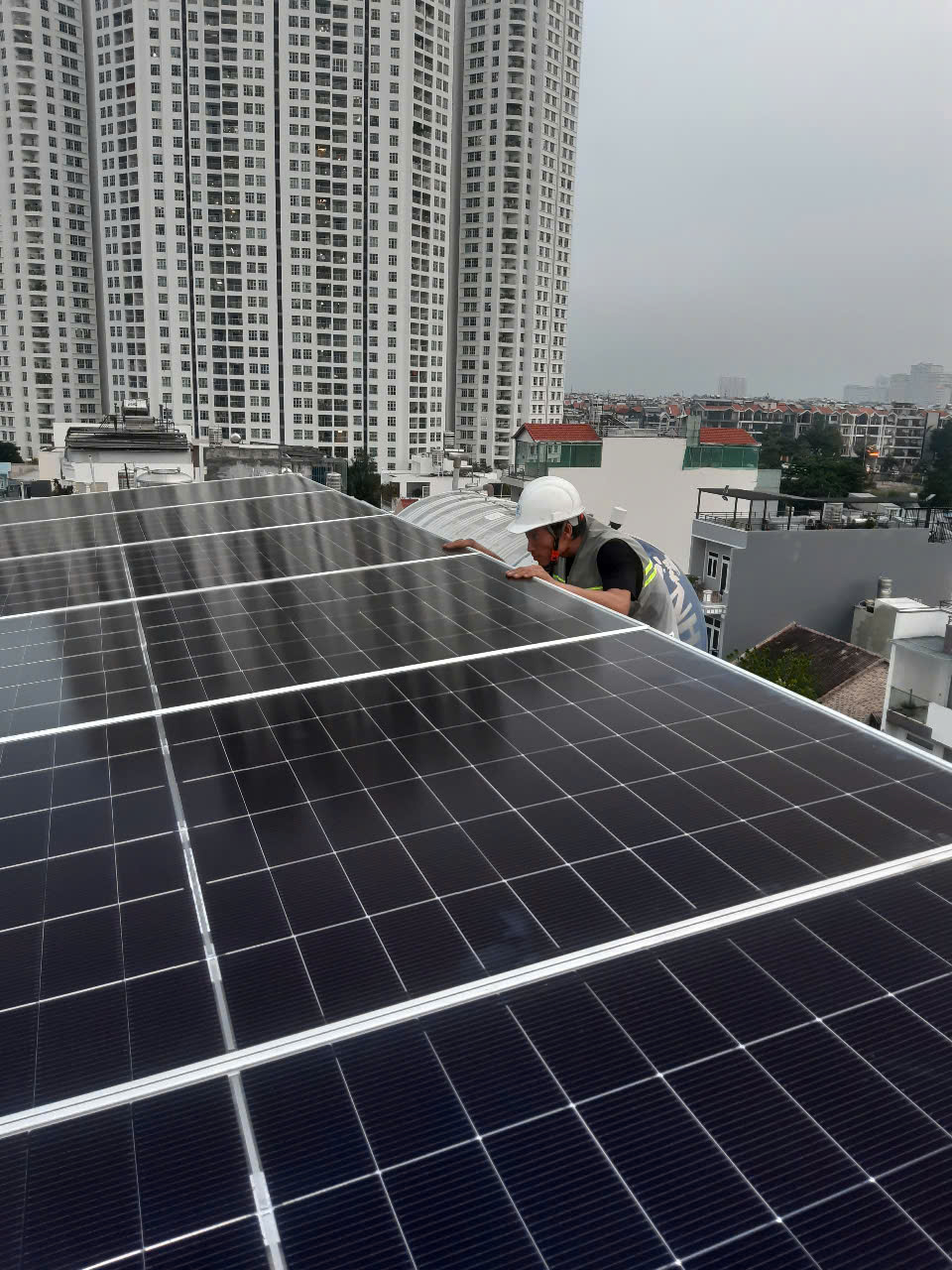 Nam Sơn Solar triển khai hệ thống điện mặt trời 3.69kWp cho khách hàng tại Long An